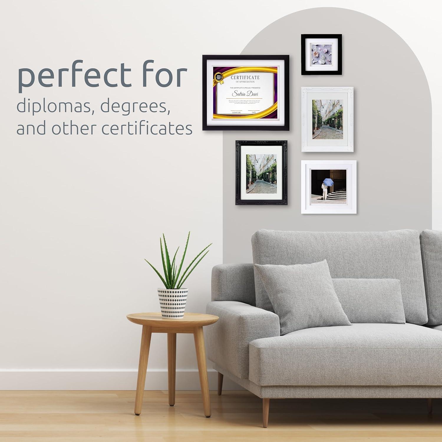 kieragrace KG Contemporary  Morgan Frame  10.5" x 13" Black Engineered Wood