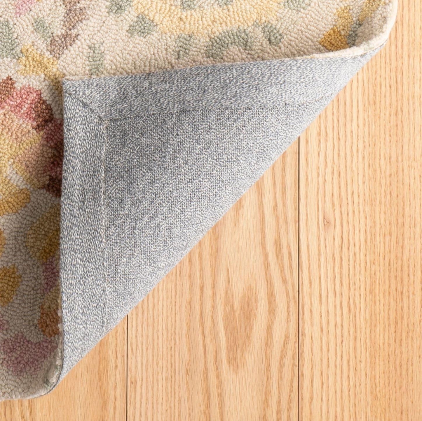 Ines Multi Hand Micro Hooked Wool Rug