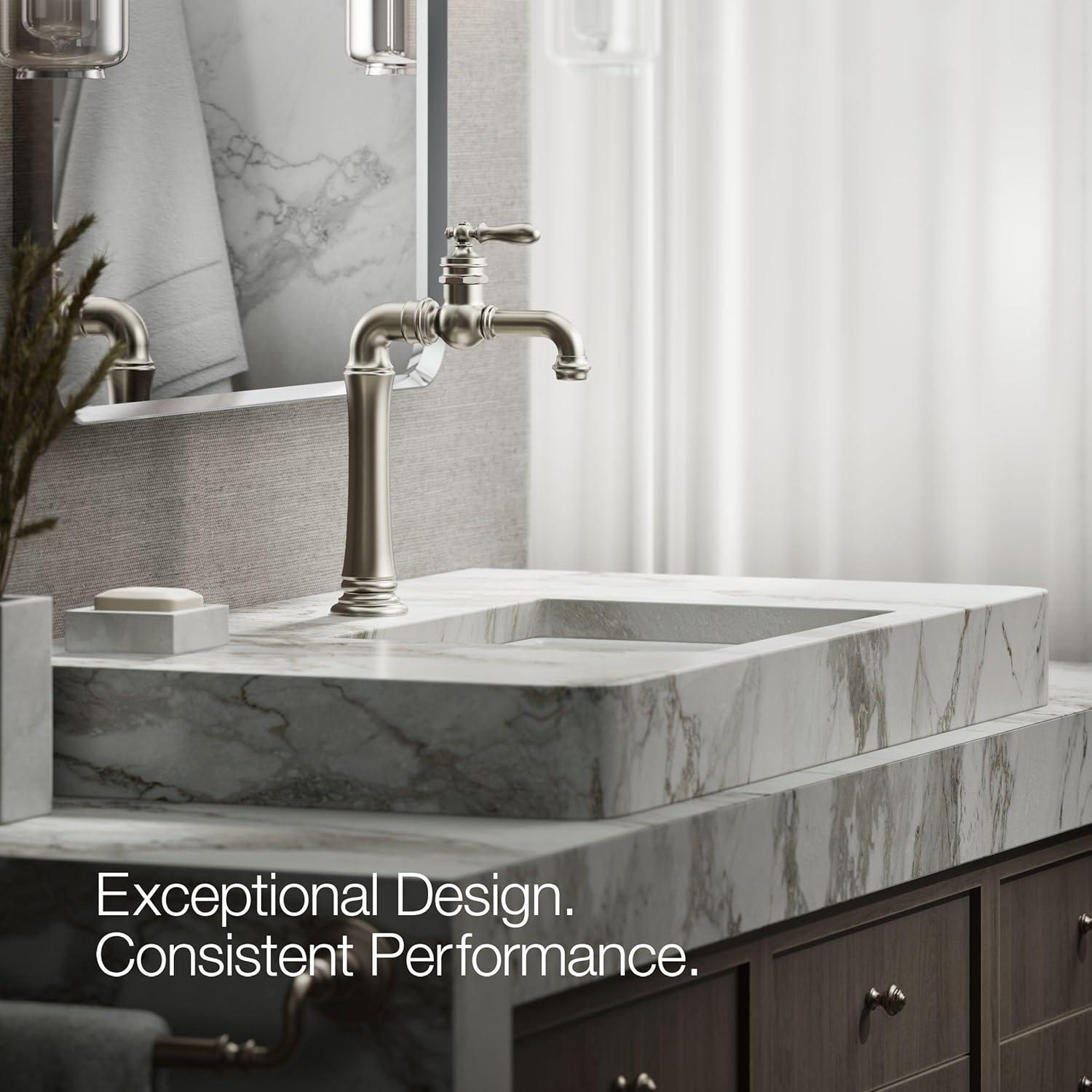 Artifacts Gentleman's Single Hole Bathroom Faucet with Drain Assemby