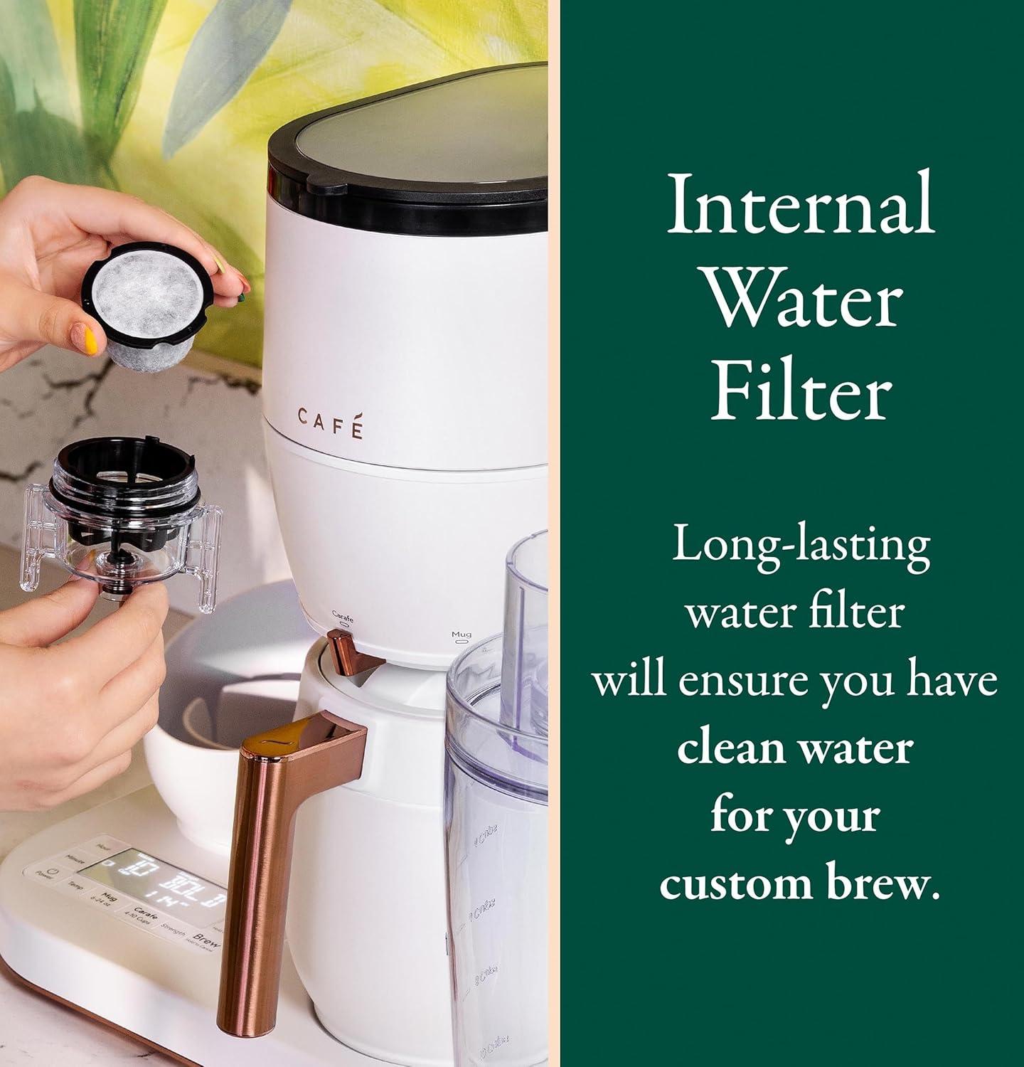Café ™ Matte White Specialty Grind and Brew Coffee Maker