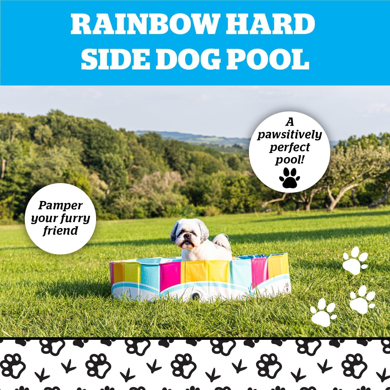 BigMouth Inc. Rainbow Foldable Hard Side Dog Pool