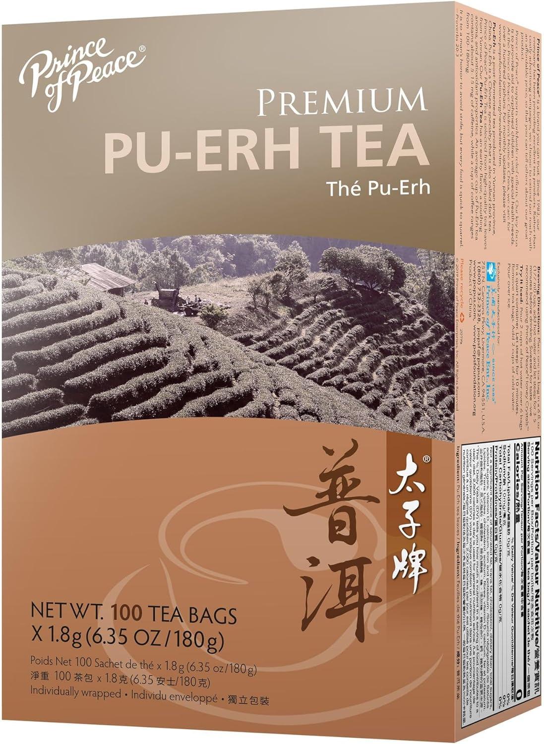 Prince Of Peace Premium Pu-Erh Tea - 1 box/7.04 oz, 100 bags