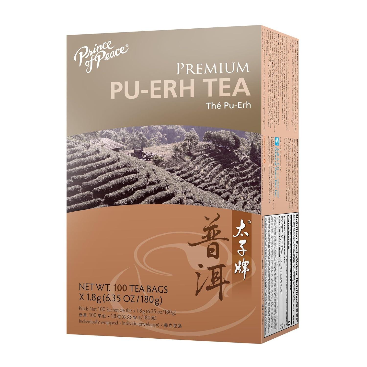 Prince Of Peace Premium Pu-Erh Tea - 1 box/7.04 oz, 100 bags