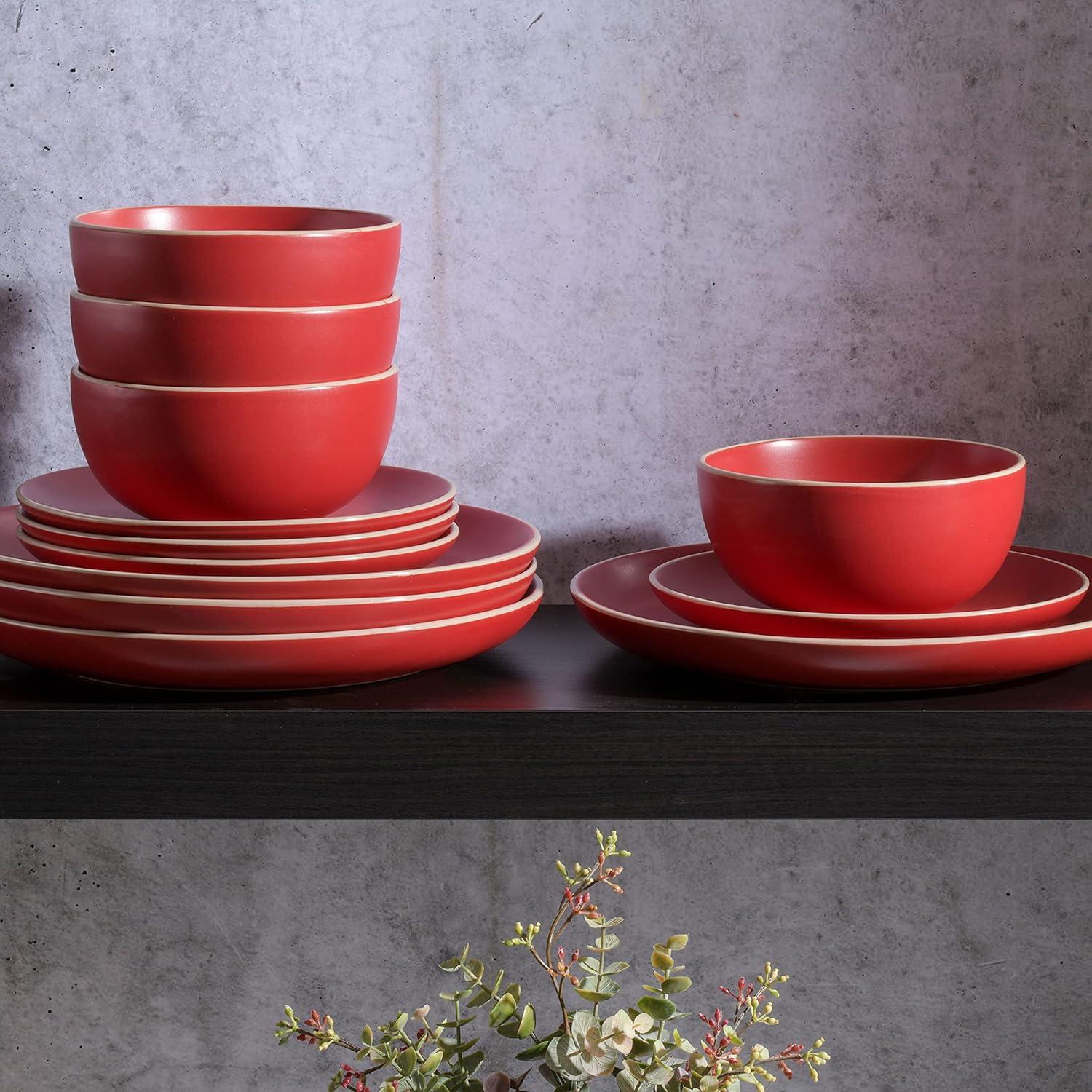 Rockaway 12 Piece Dinnerware Set