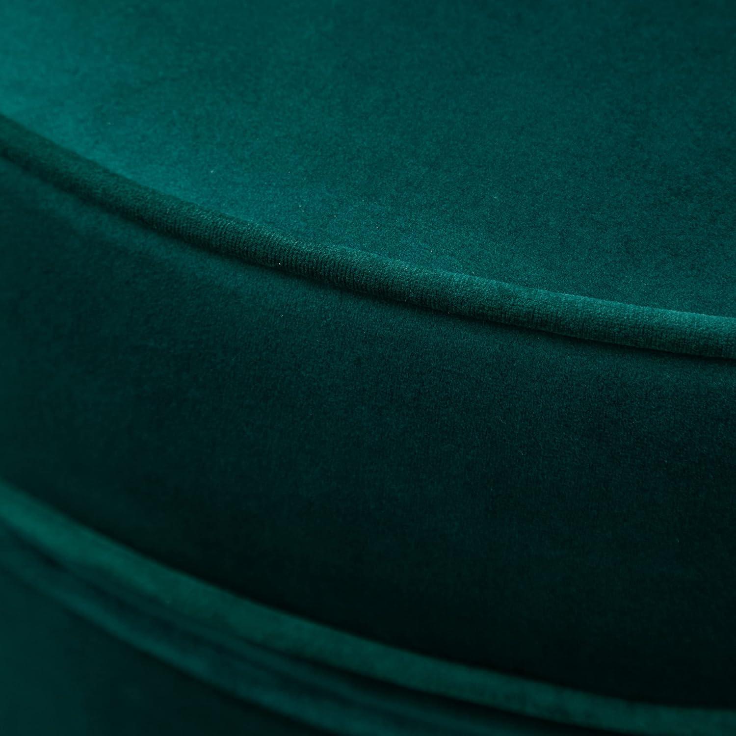 DeeHome Wania Contemporary Velvet Swivel Chair, Green