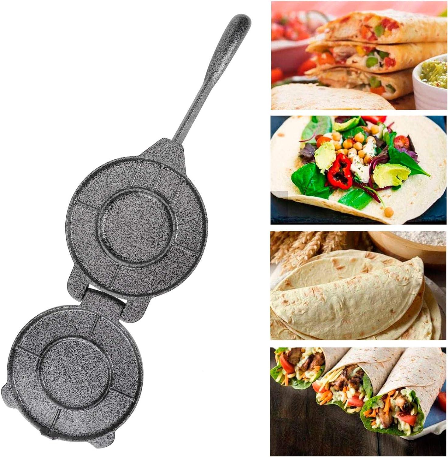 HURRISE Tortilla Maker, Pressing Tool Tortillas Press 6.5-inch tool for making chapati tortilla, tacos, burritos, pizza and dough kitchen accessories