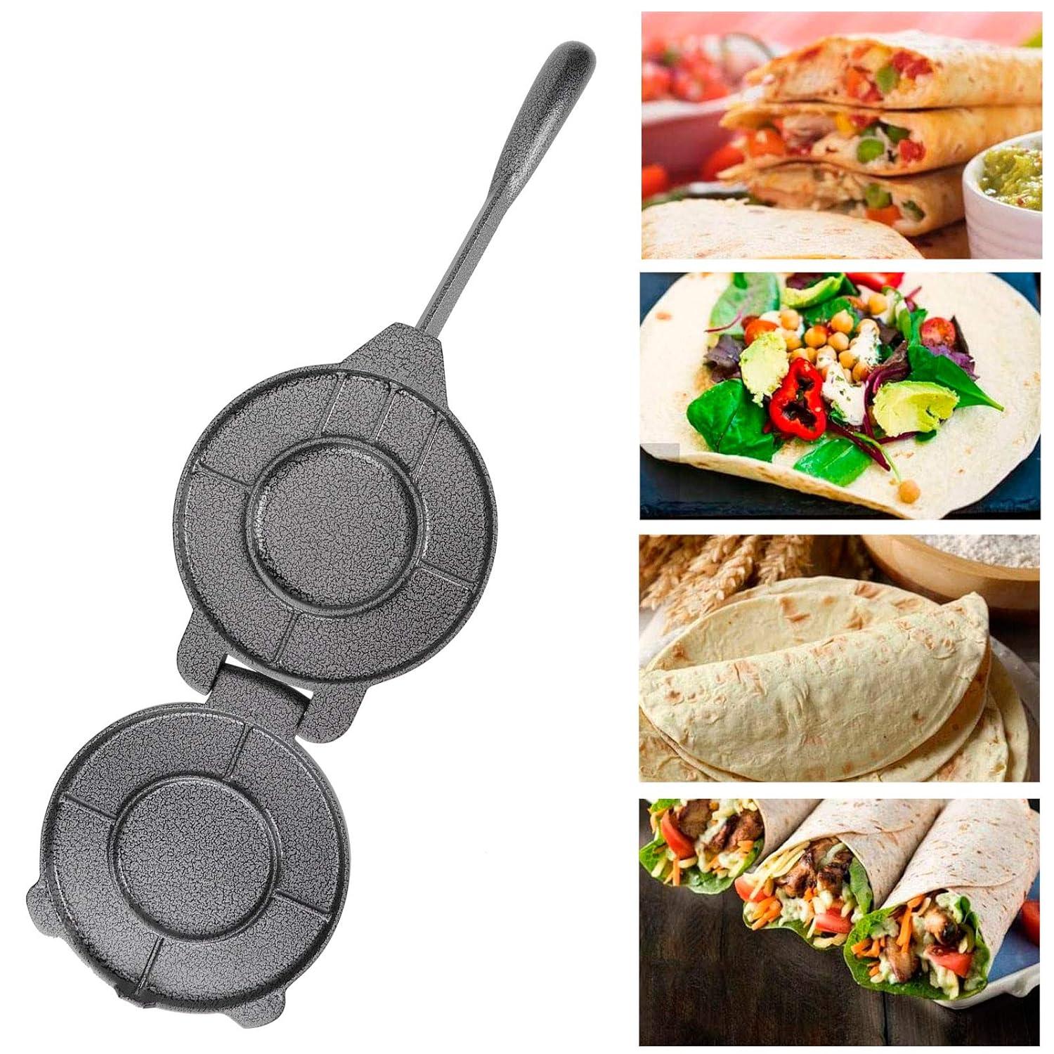 HURRISE Tortilla Maker, Pressing Tool Tortillas Press 6.5-inch tool for making chapati tortilla, tacos, burritos, pizza and dough kitchen accessories