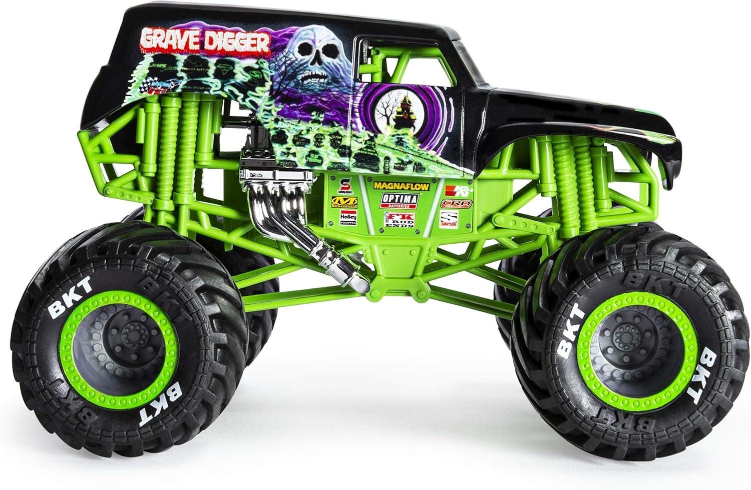 Monster Jam Official Grave Digger Monster Truck, Die-Cast Vehicle, 1:24 Scale