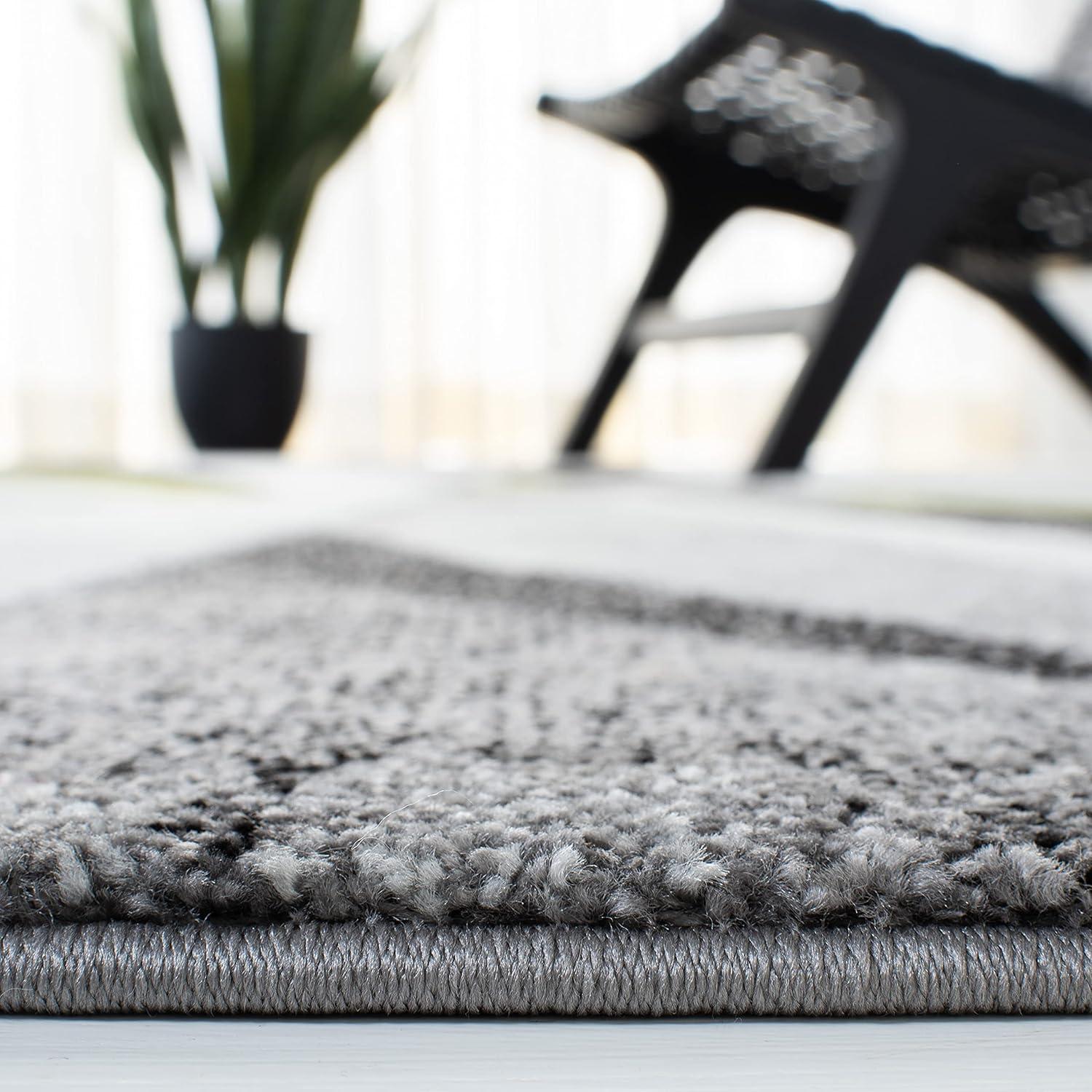 Hollywood HLW710 Machine Made Accent Rug - 2'7"x5' - Grey/Green - Safavieh