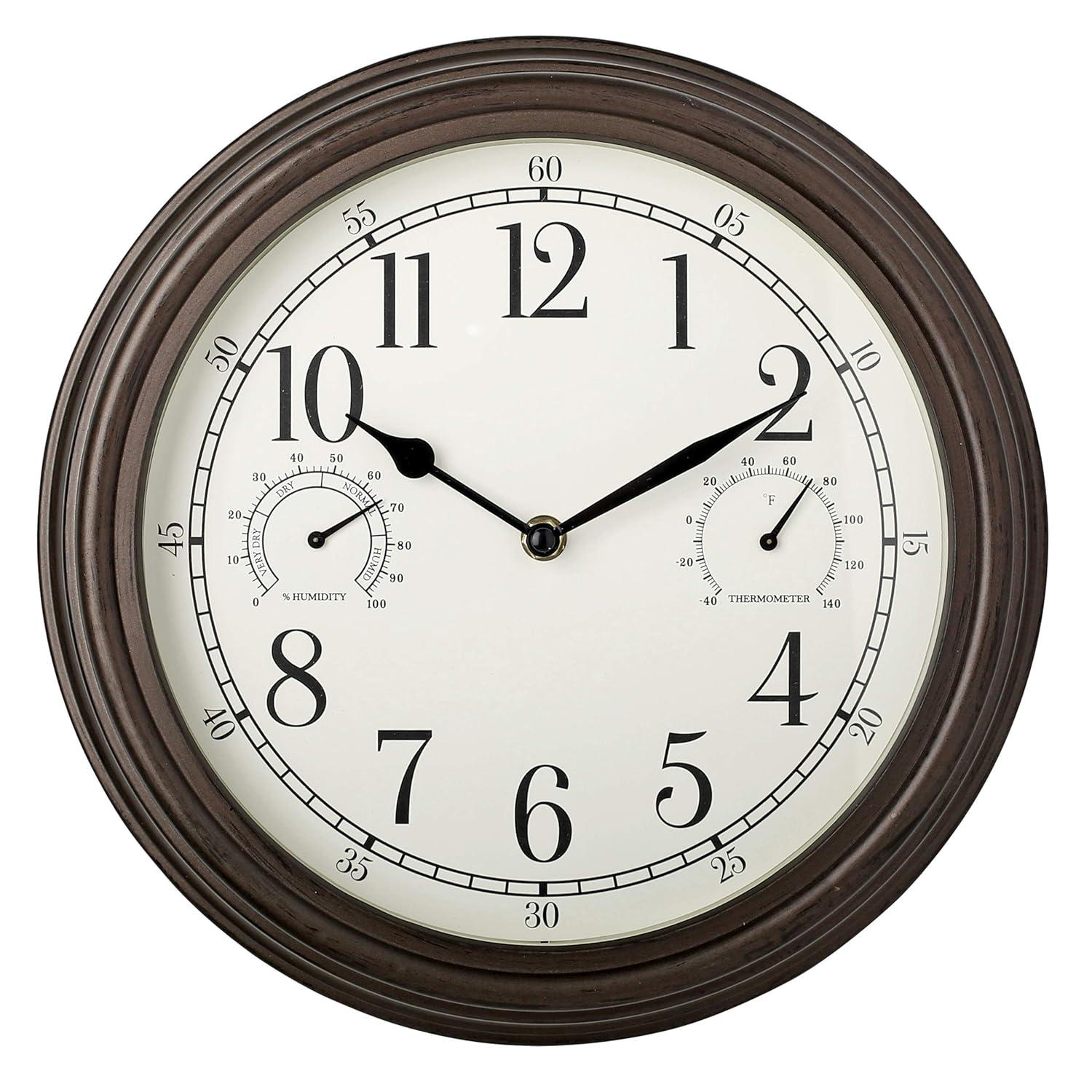 Westclox Clocks 20” Indoor/Outdoor Wall Clock