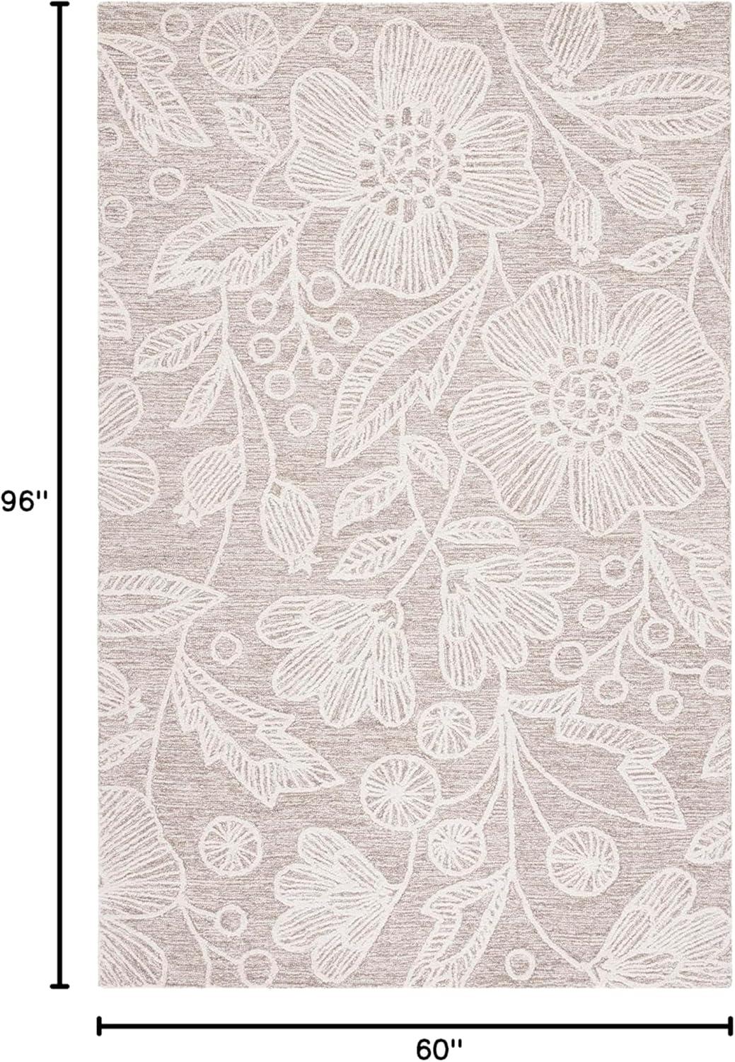 Jardin JAR727 Hand Tufted Area Rug - Natural/Ivory - 5'x8' - Safavieh.