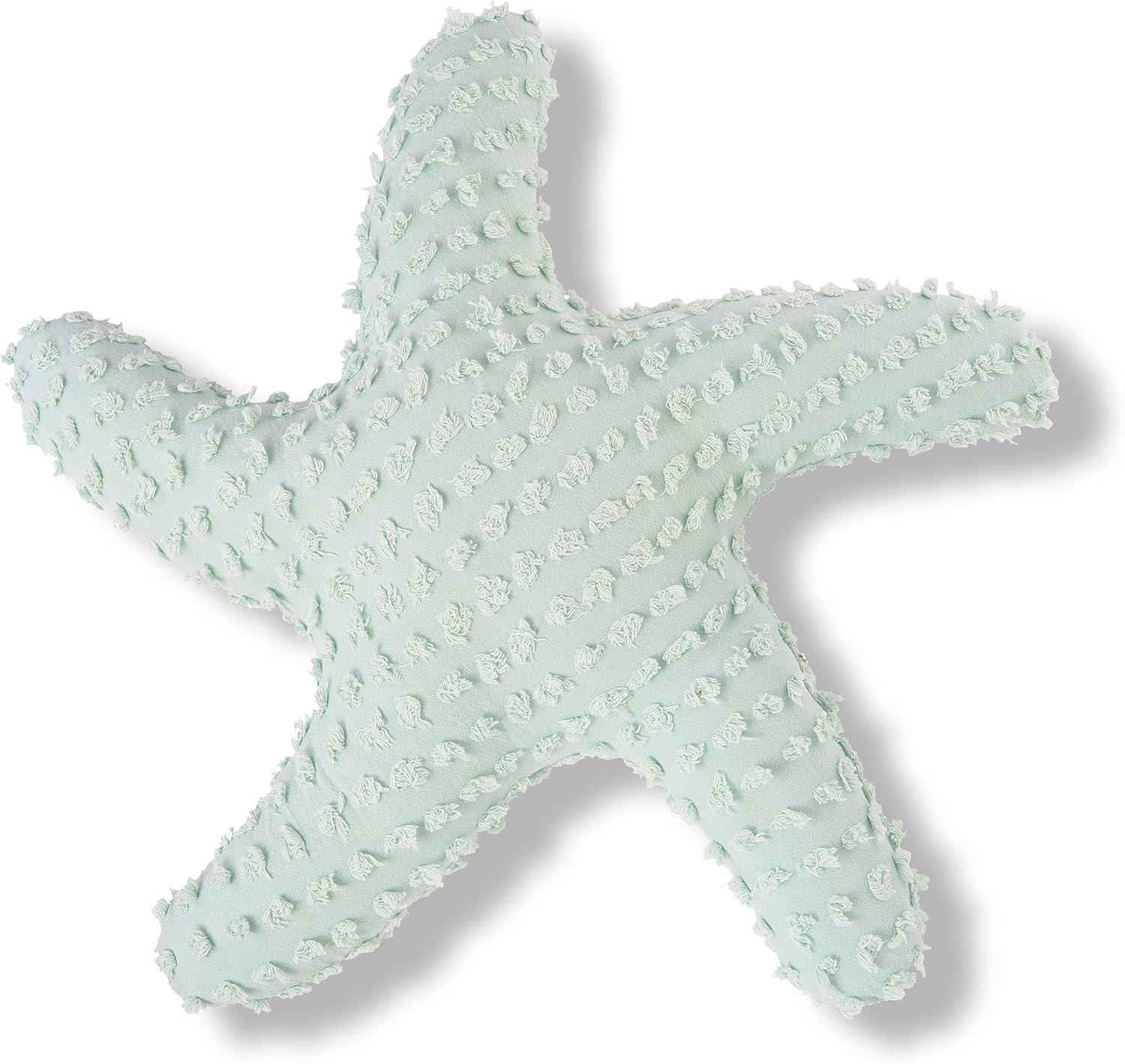 C&F Home 25" Green Starfish Shaped Coastal Accent Throw Pillow Decor Decoration 25.0 in.
