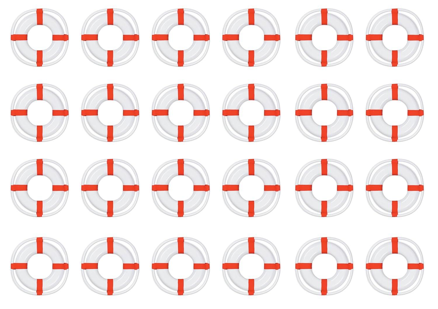 Beistle Plastic Life Preserver - 23" - Pack of 24