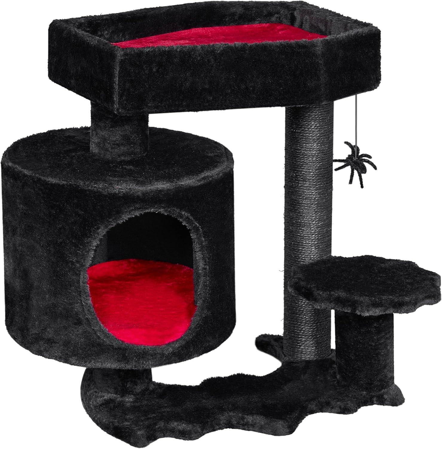 Gothic Cat Tree with Coffin, Gothic Cat Tower with Condo