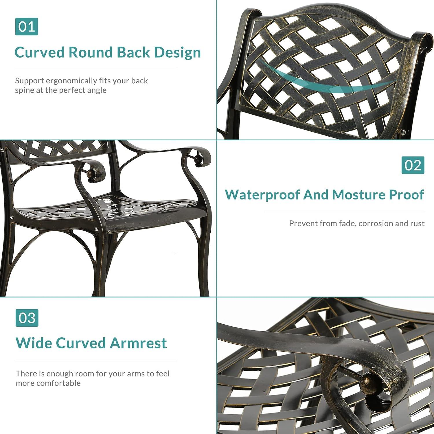 2 - Person Round Outdoor Dining Set