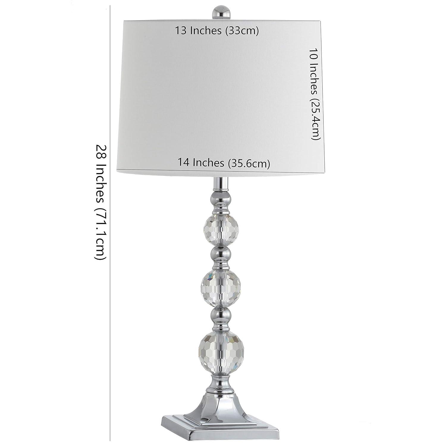 Maeve Crystal Ball Lamp (Set of 2) - Clear/White - Safavieh.
