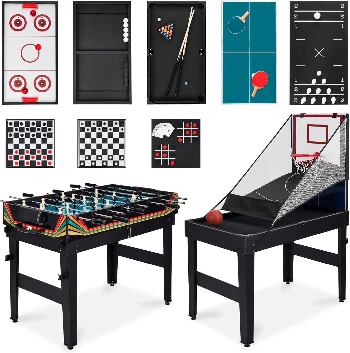 Best Choice Products 13-in-1 Combo Game Table Set w/ Ping Pong, Foosball, Basketball, Hockey, Archery - Arcade