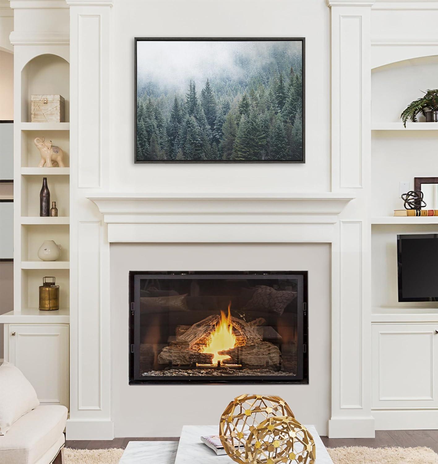 Kate & Laurel All Things Decor 28"x38" Sylvie Evergreen Dream 2: Tranquil Forest Canvas Art by F2Images
