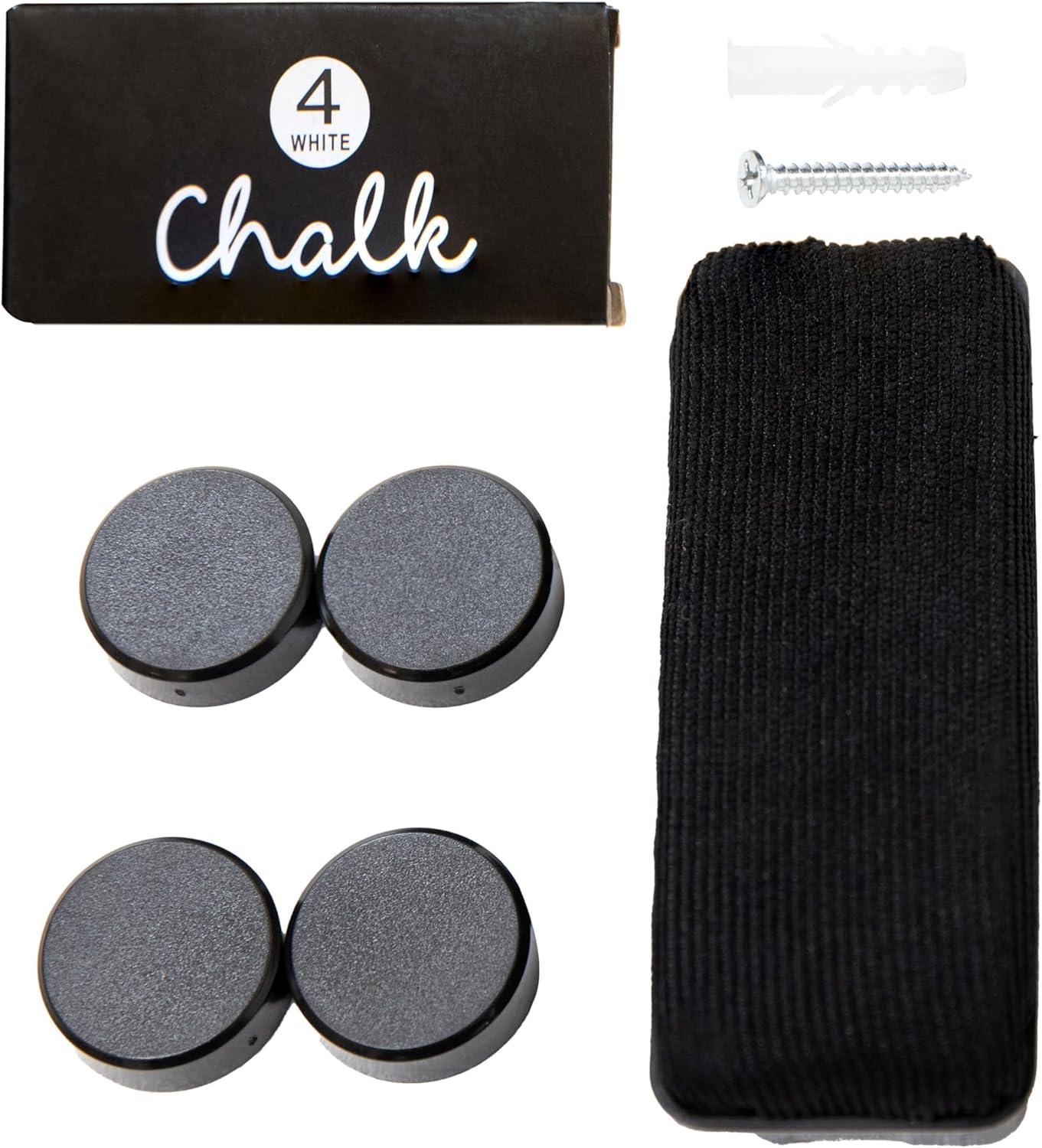 Inbox Zero Round Magnetic Wall Chalkboard With Rustic Brown Frame