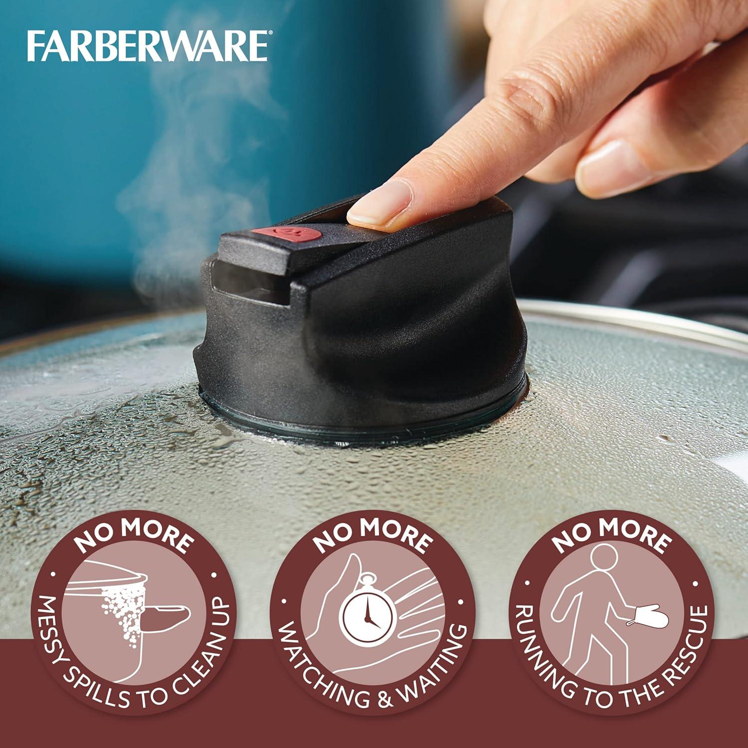 Farberware Smart Control Nonstick Cookware Pots and Pans Set, 14 Piece