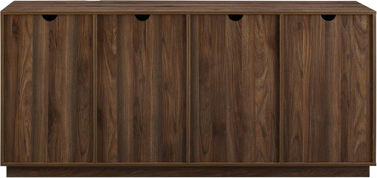 Dark Walnut 70" Minimalist Engineered Wood Sideboard