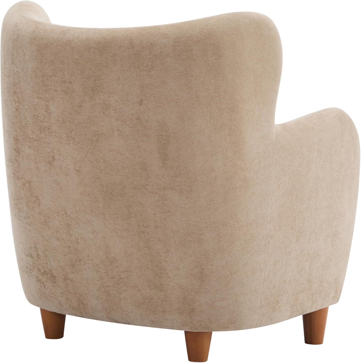 Christopher Knight Home Bacho Cozy Wingback Upholstered Accent Chair, Camel