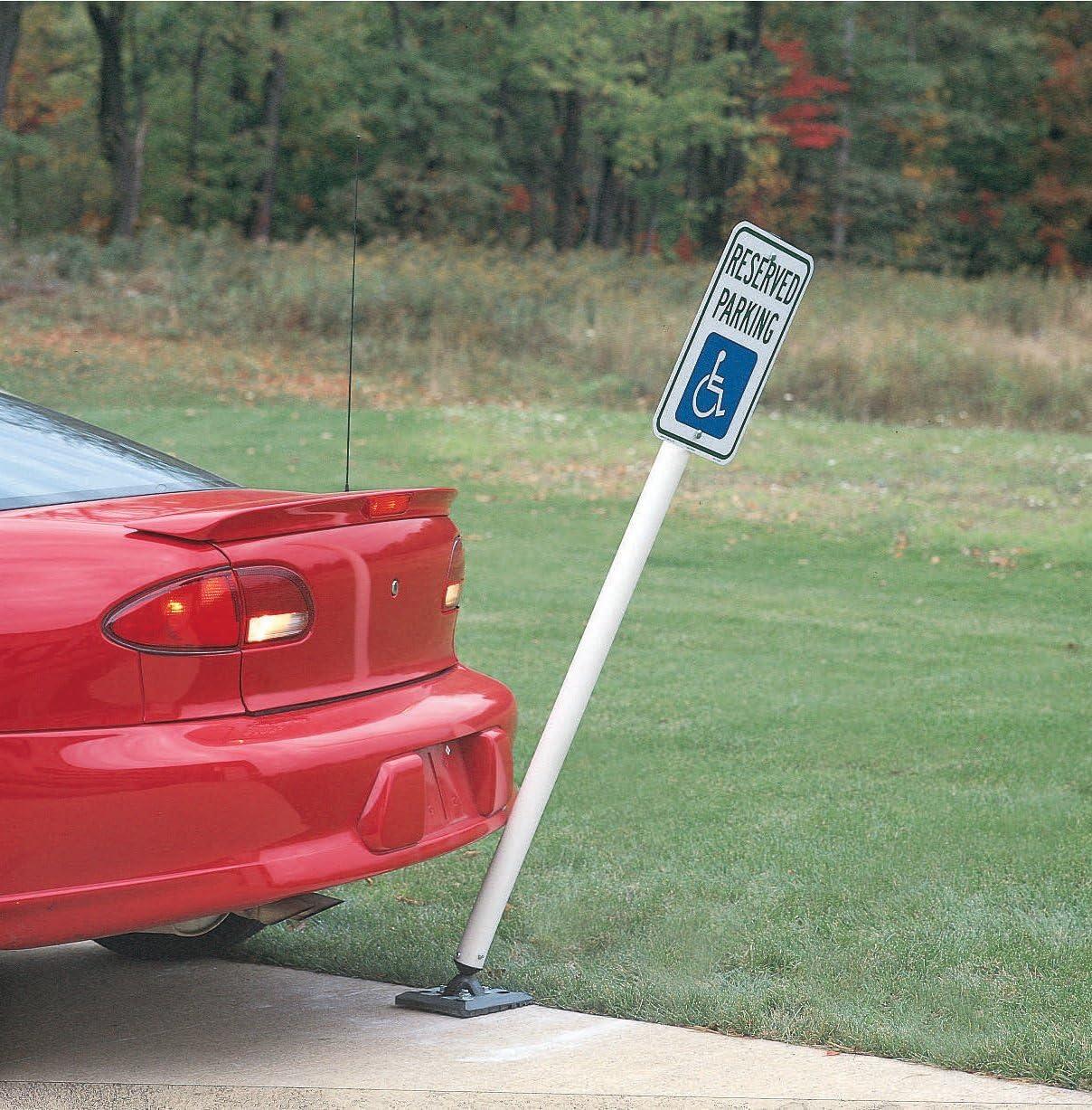 Brady 5 ft White Polypropylene Heavy Duty Flexible Sign Mounting Post