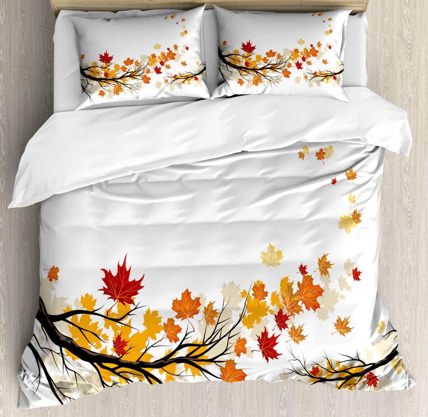 Fall Farmhouse / Country Floral Duvet Cover Set