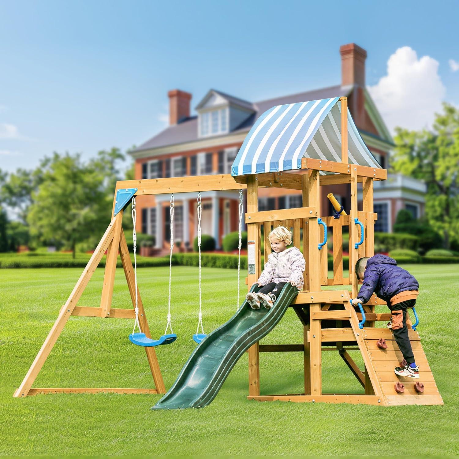 ROBUD Swing Set with 2 Swing(s)