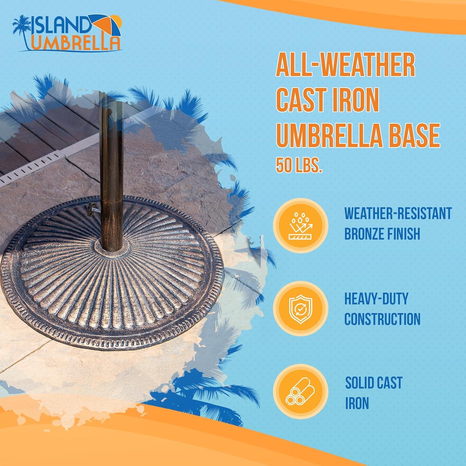 Blue Wave Products 50 Lb. Cast Iron Umbrella Base