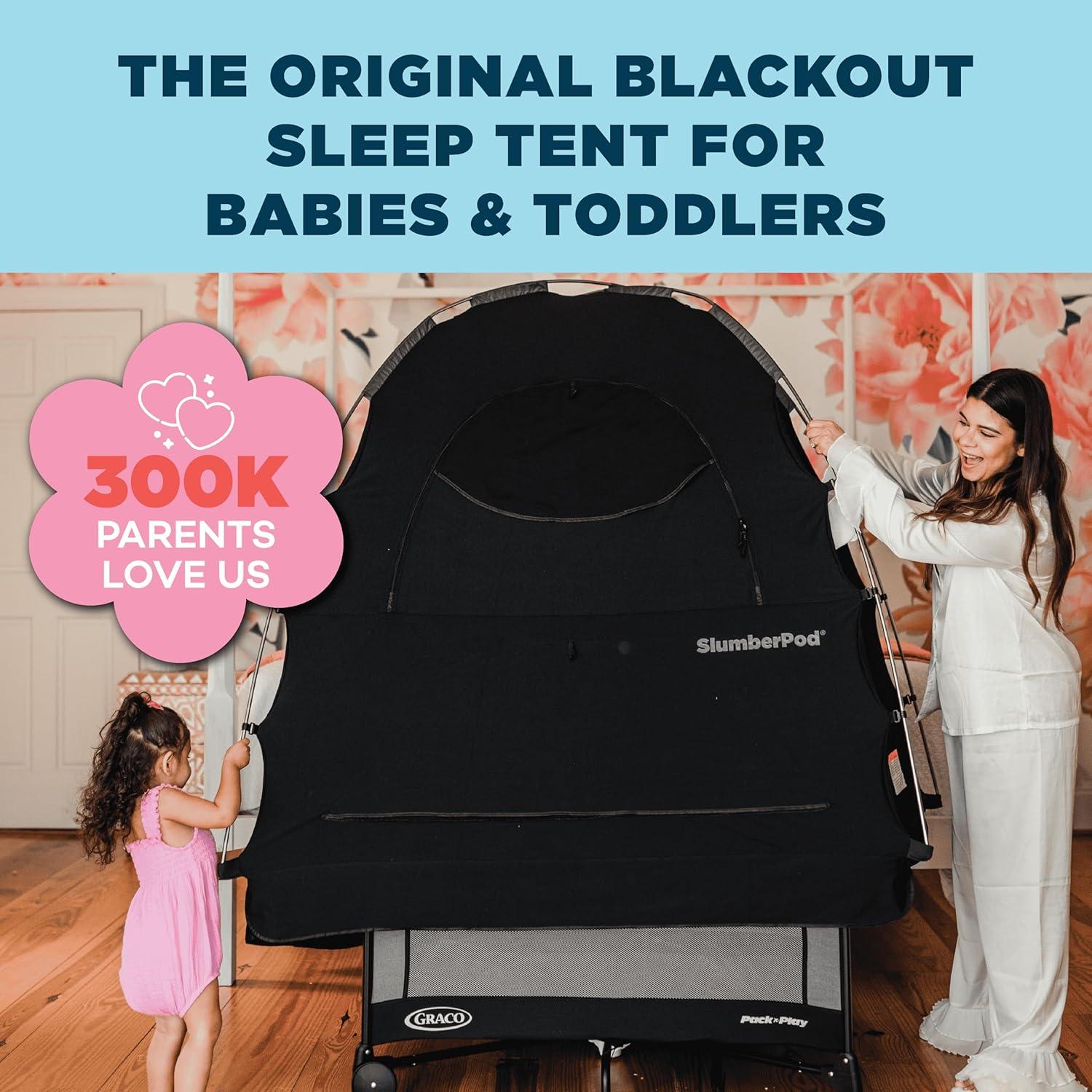 SlumberPod Combo with Fan Blackout Portable Privacy Pod - Black
