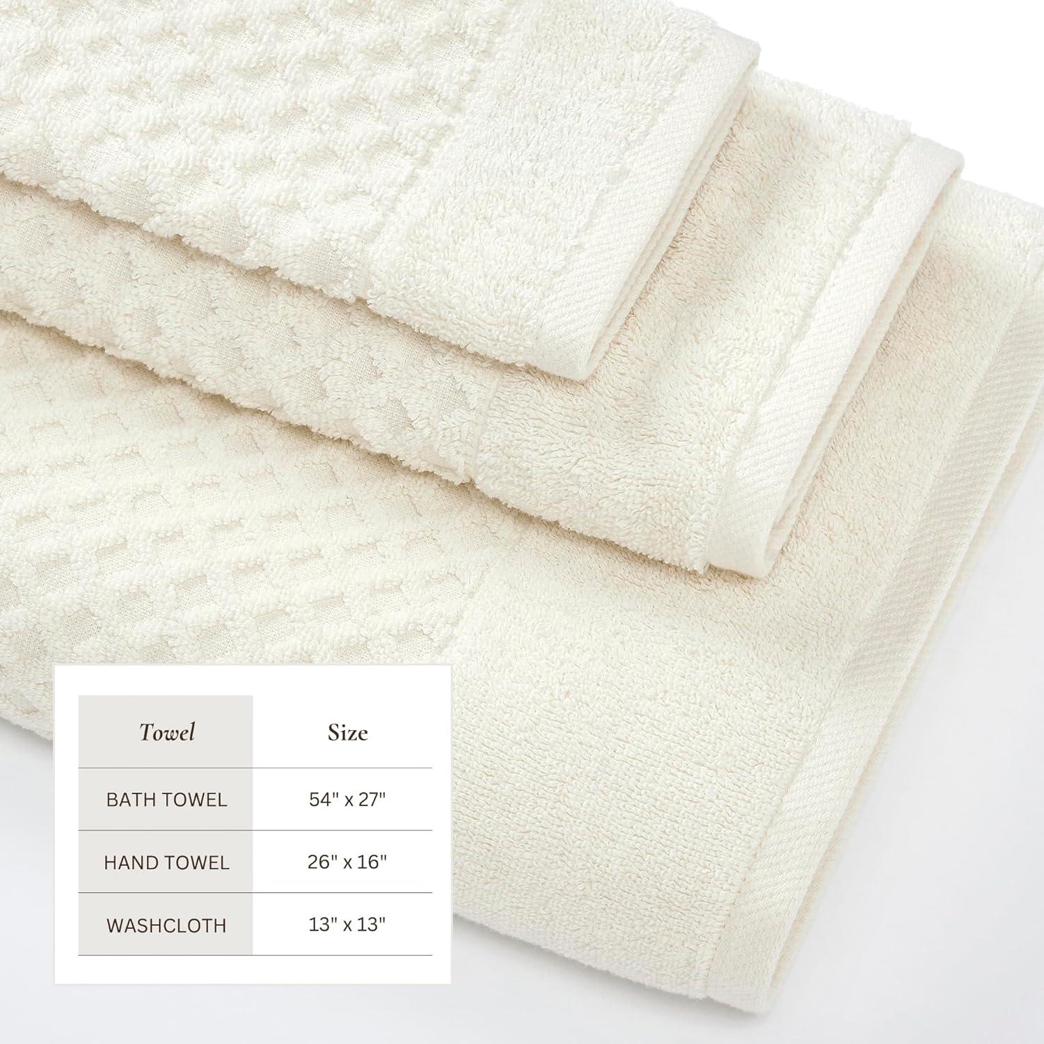 FreshFolds Ultra-Soft & Absorbent 100% Cotton Towel Set