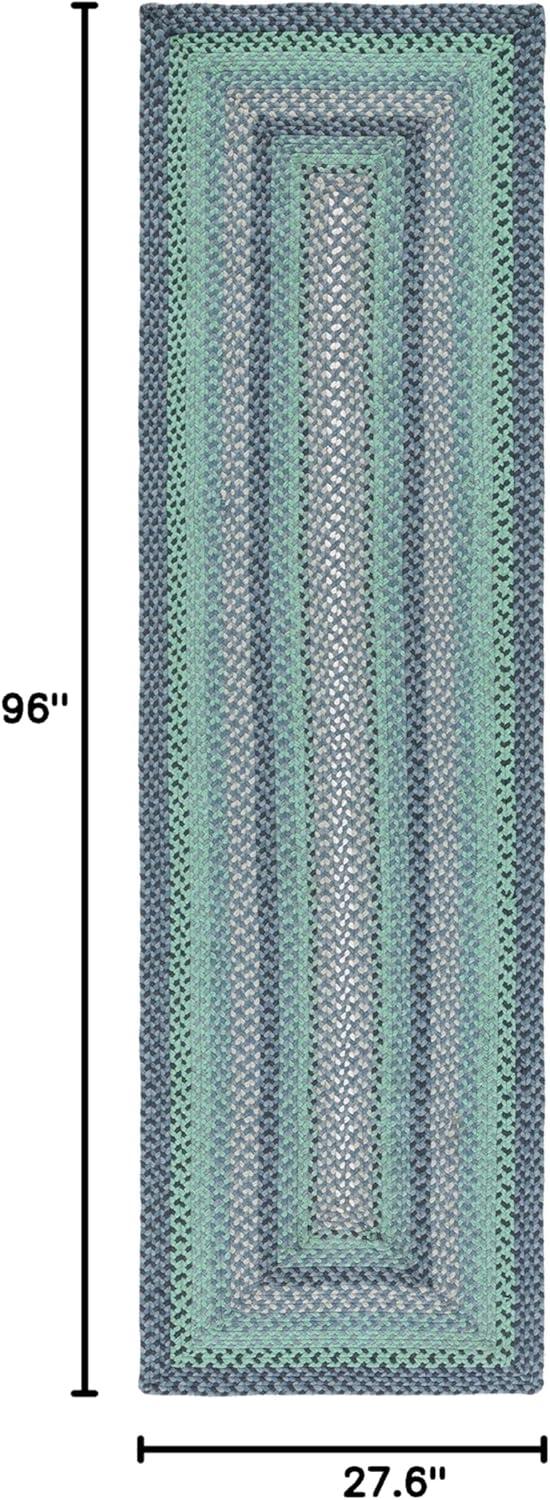 Braided BRD651 Flat Weave Indoor Accent Rug - Yellow/Red - 3'x5' Oval - Safavieh
