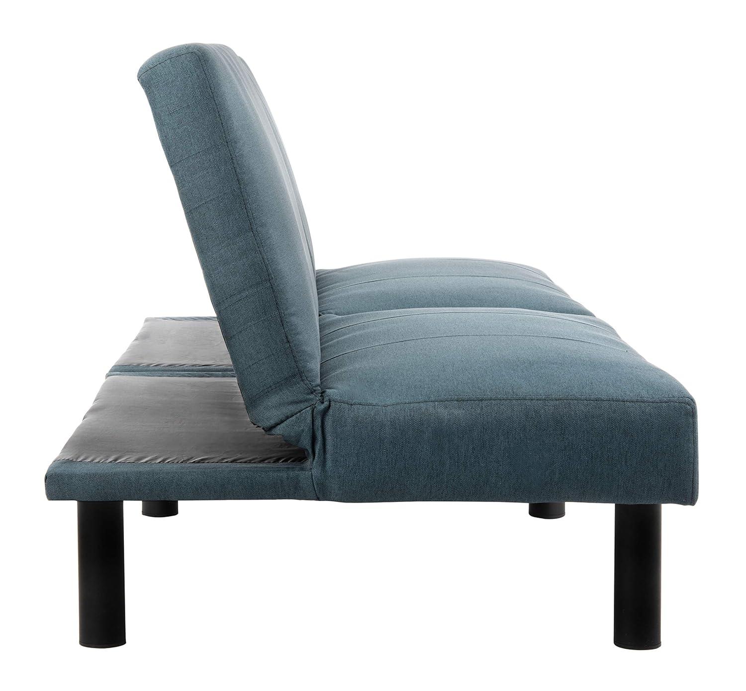 Astoria Foldable Futon Bed - LVS2003 - Navy/Black - Safavieh