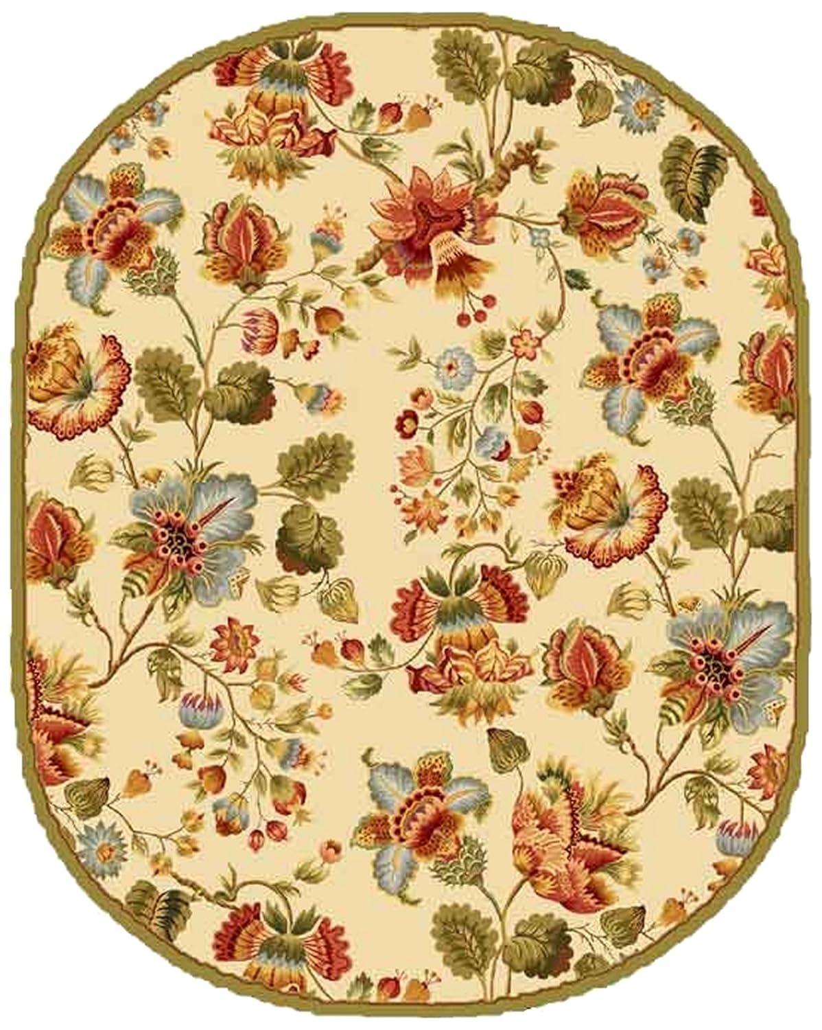 SAFAVIEH Chelsea Hayleigh Floral Wool Area Rug, Ivory, 2'6" x 4'