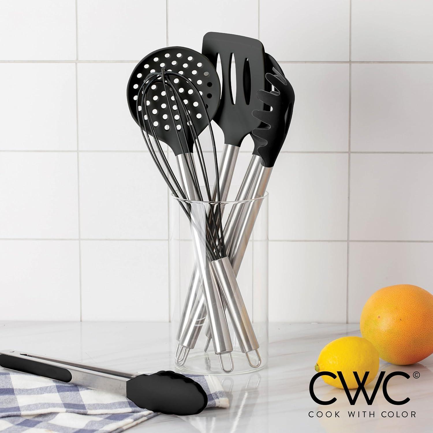 COOK WITH COLOR 10-Pc Cooking Utensils Set Kitchen Gadgets & Essentials, Mint