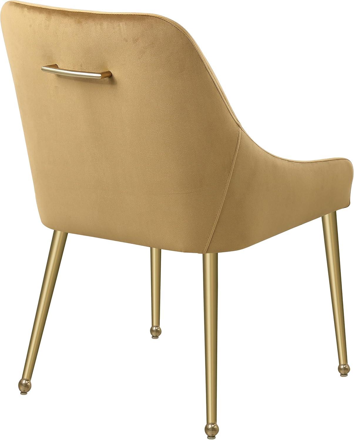 Coaster Mayette Velvet Parsons Wingback Dining Side Chair in Brown