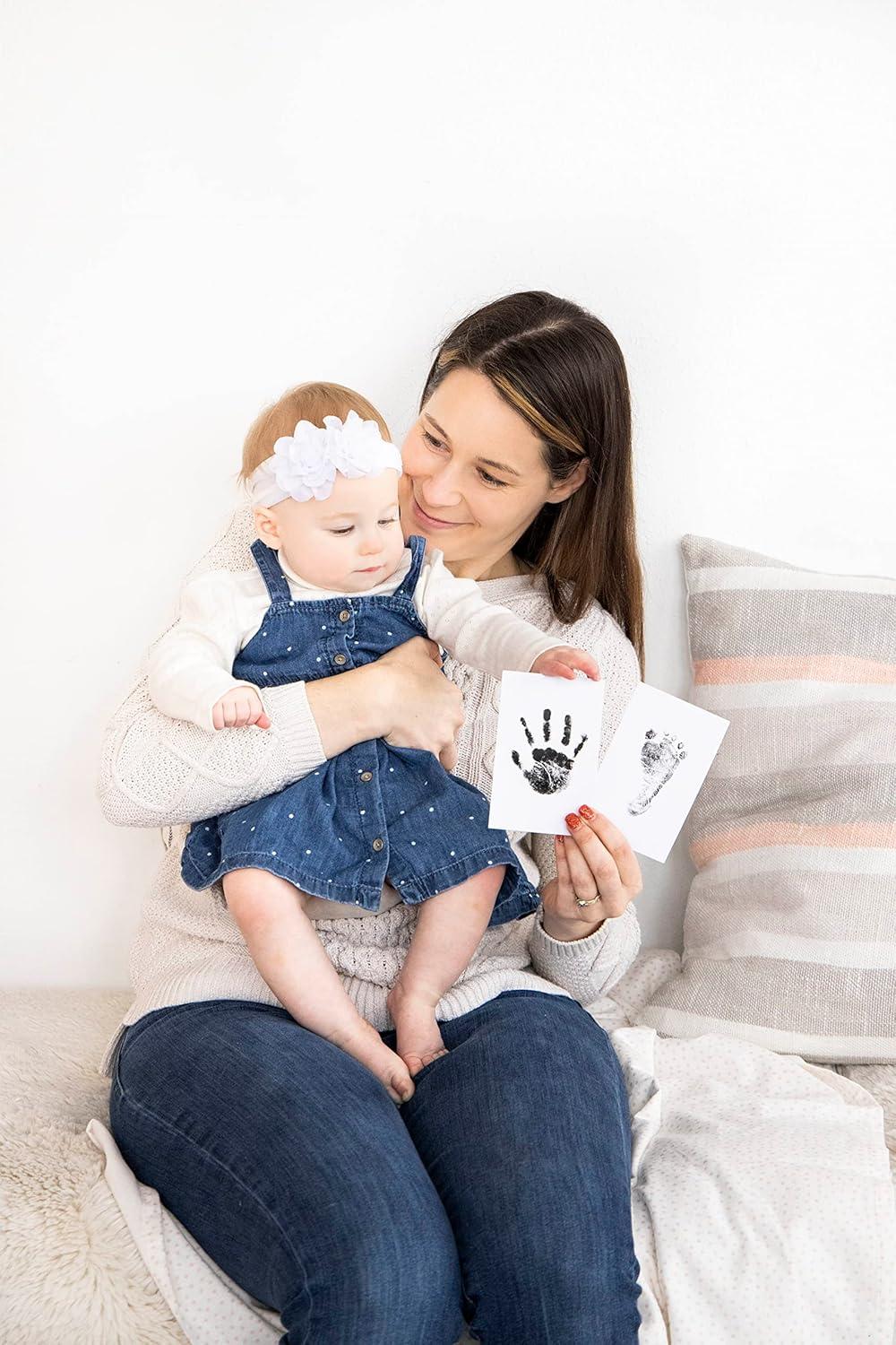 Black Clean-Touch Baby Handprint and Footprint Kit