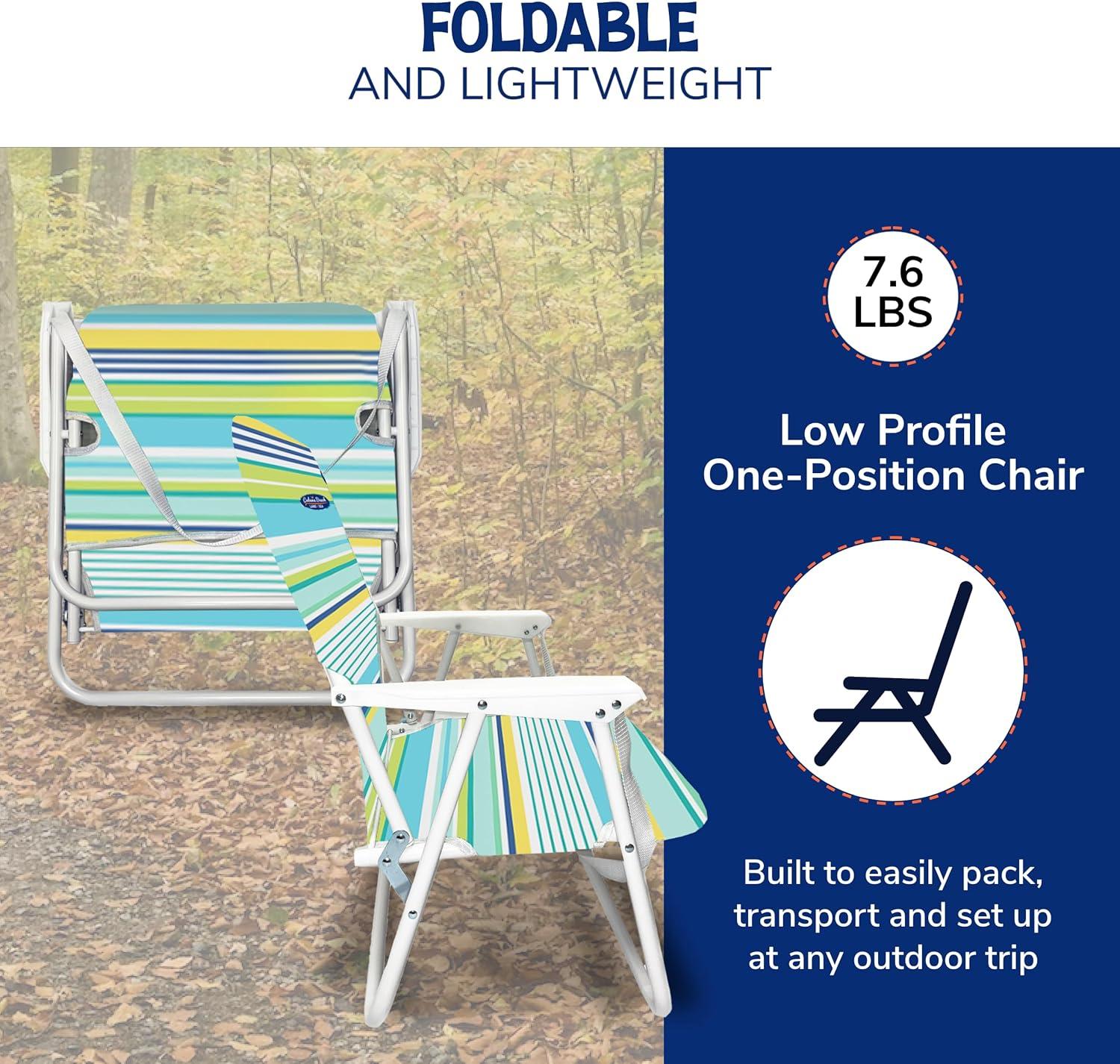 Cabana Beach One-Position Folding Beach Chair