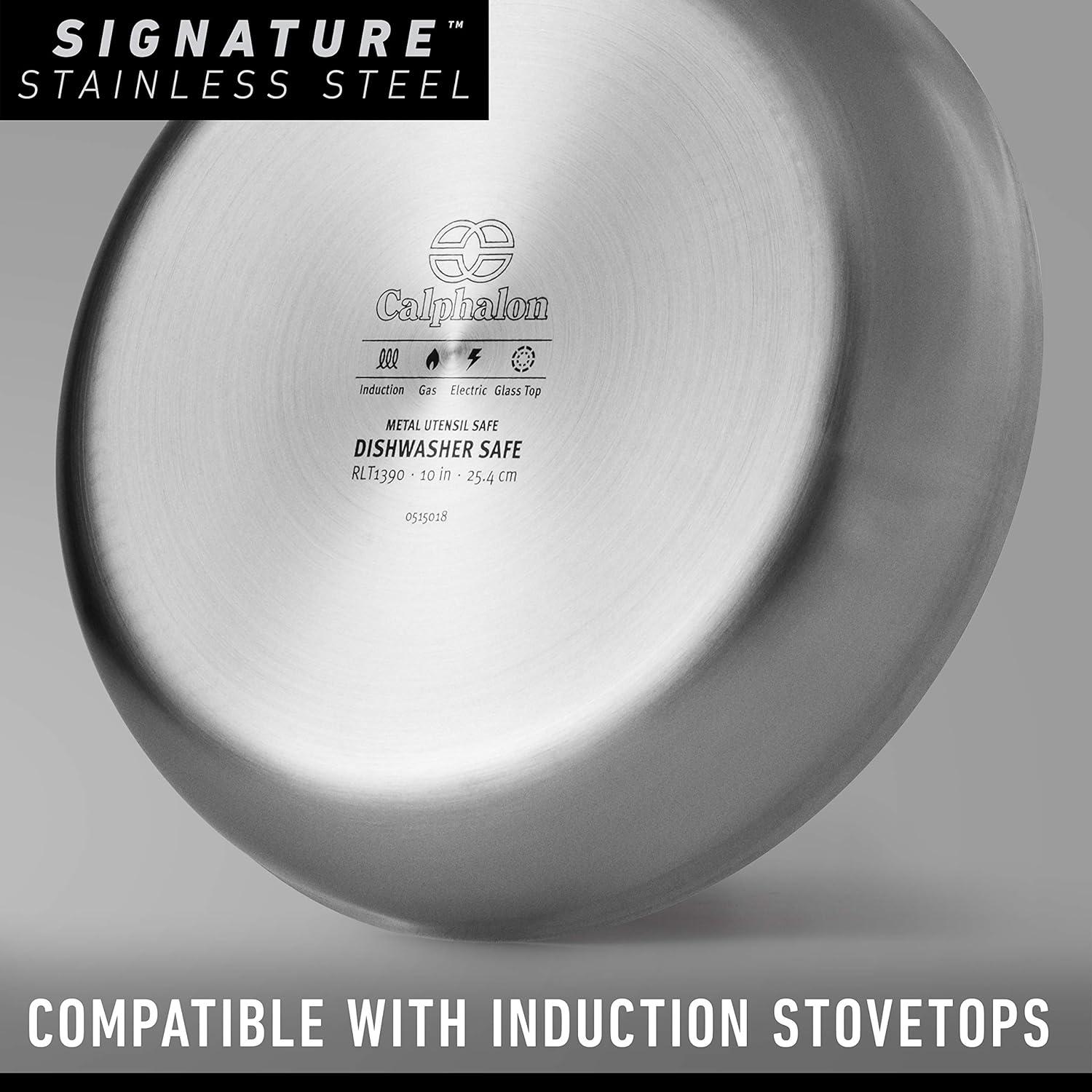 Calphalon Calphalon Signature Stainless Steel 10 Piece Cookware Set