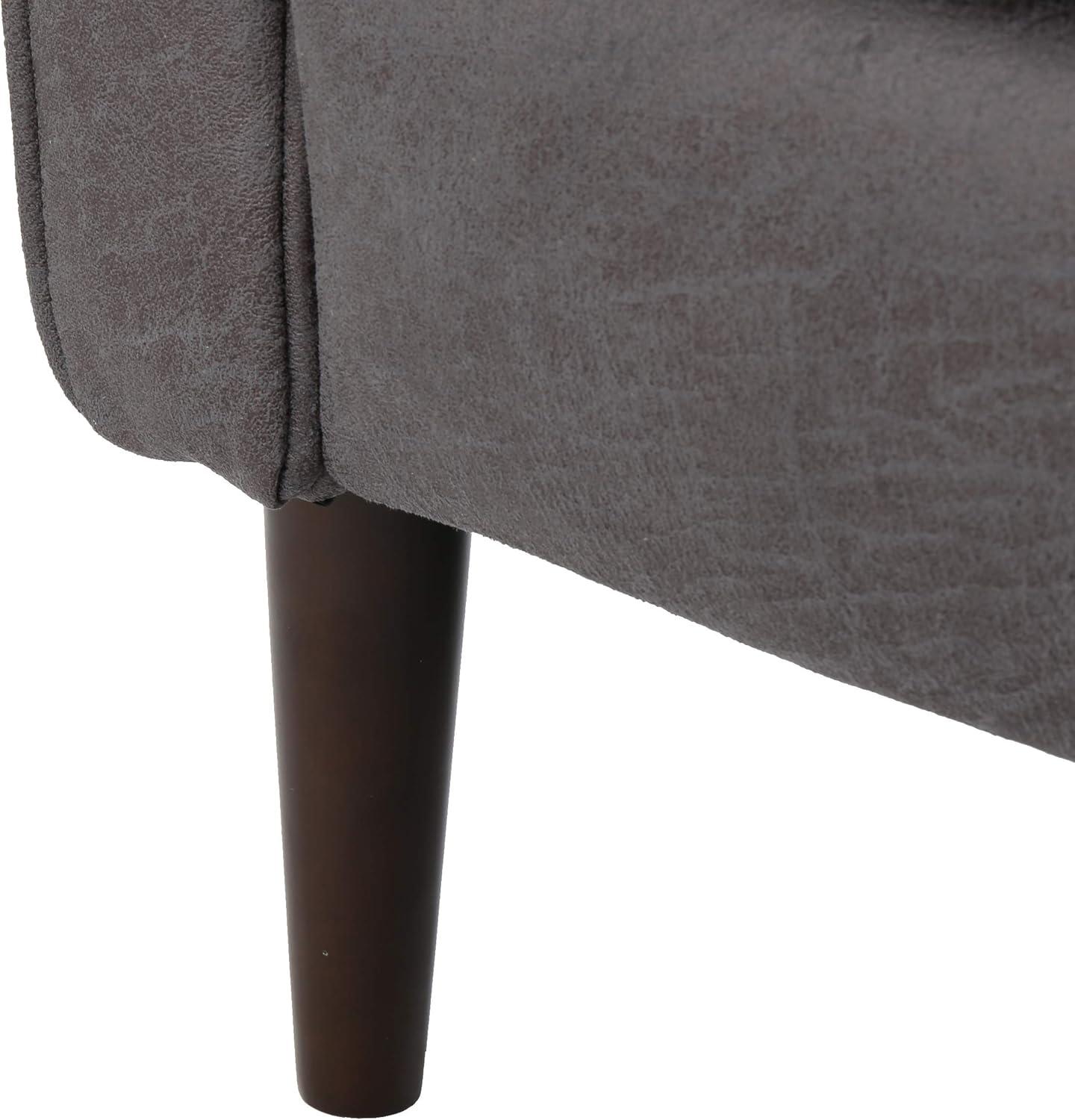GDFStudio Mason Mid Century Modern Tufted Pushback Recliners (Set of 2), Slate/Microfiber