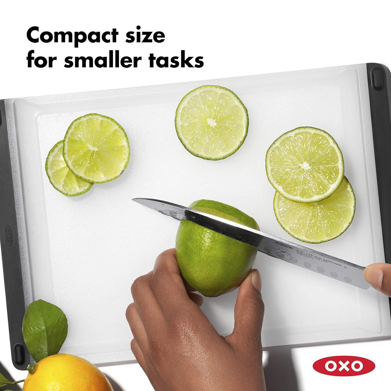 Rectangular White and Black Plastic Cutting Board