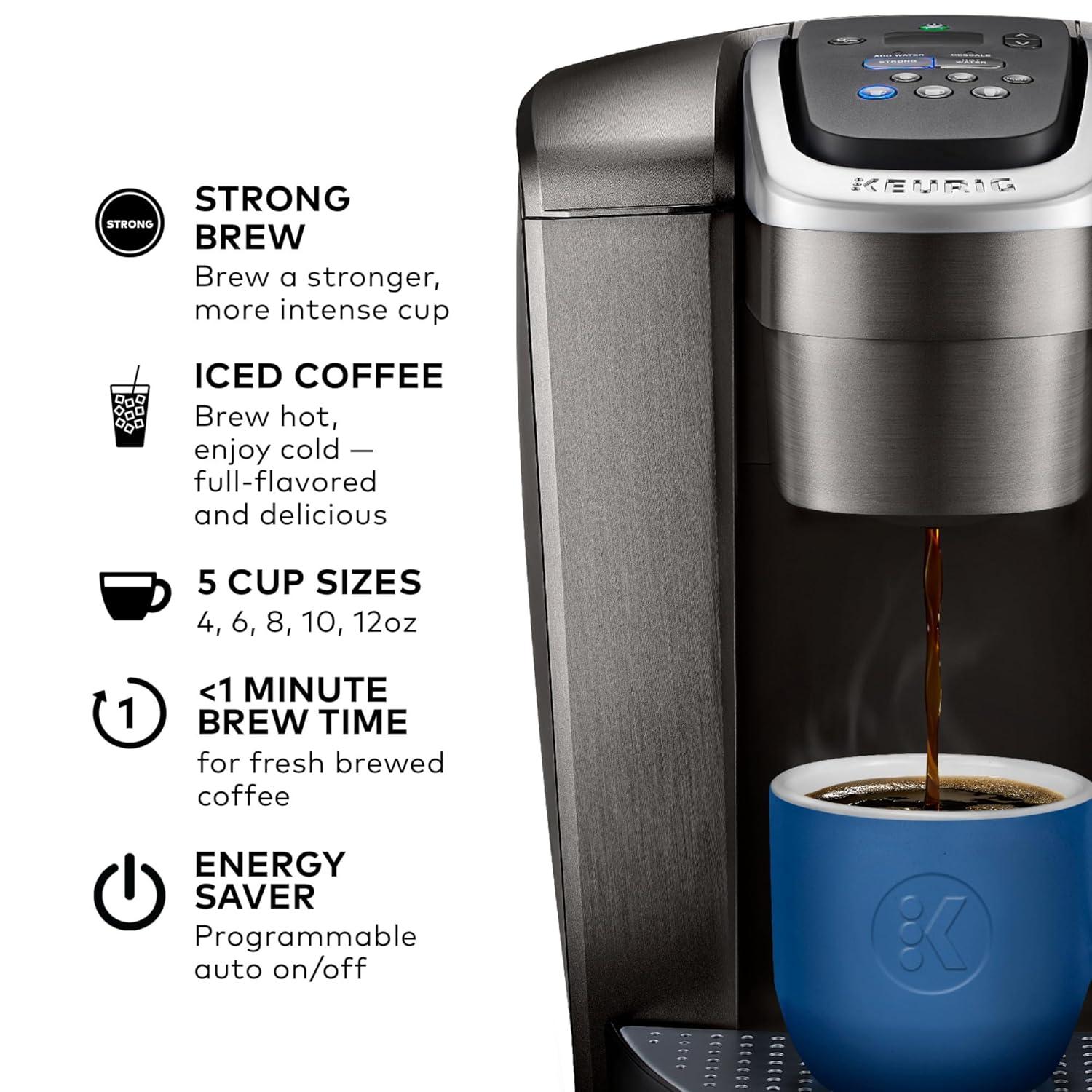 Keurig K-Elite Single-Serve K-Cup Pod Coffee Maker with Iced Coffee Setting and Strength Control