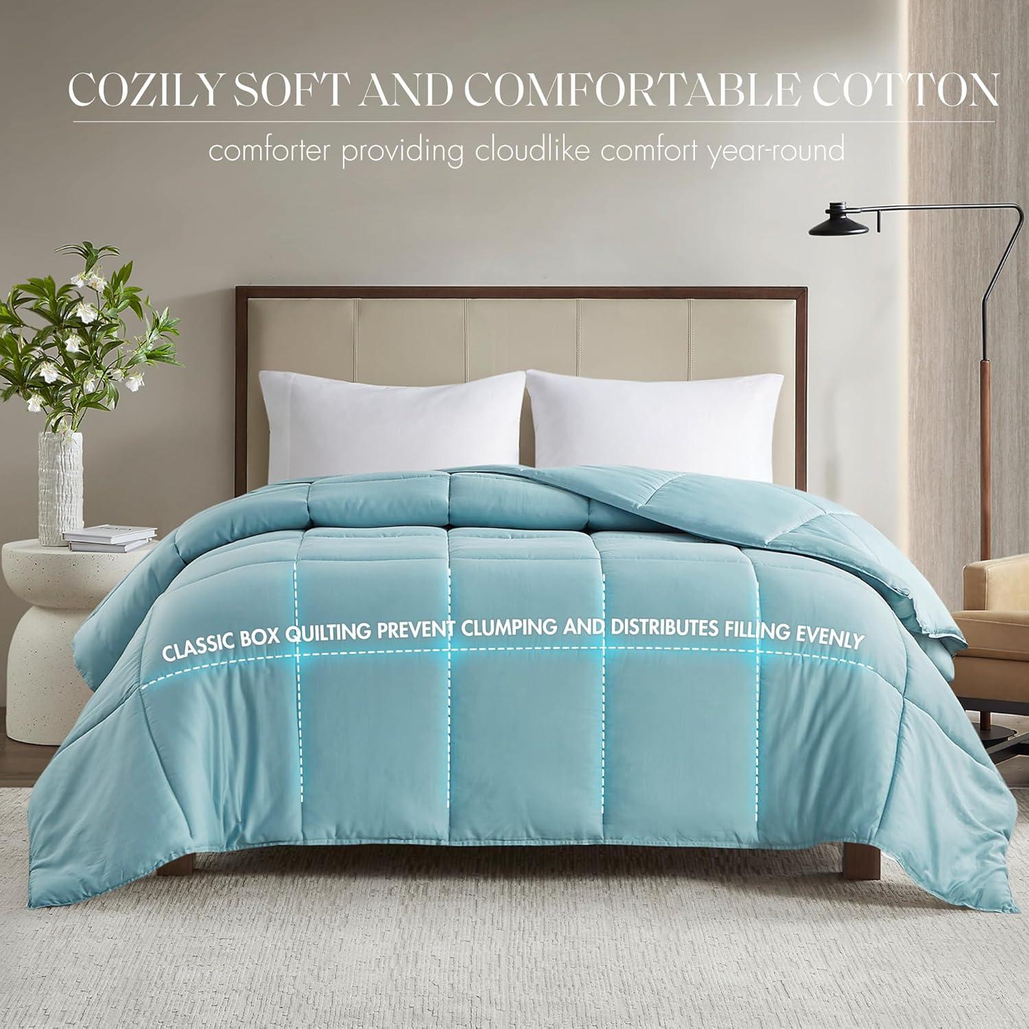 300 Thread Count Cotton Percale Luxury Down Alternative Comforter