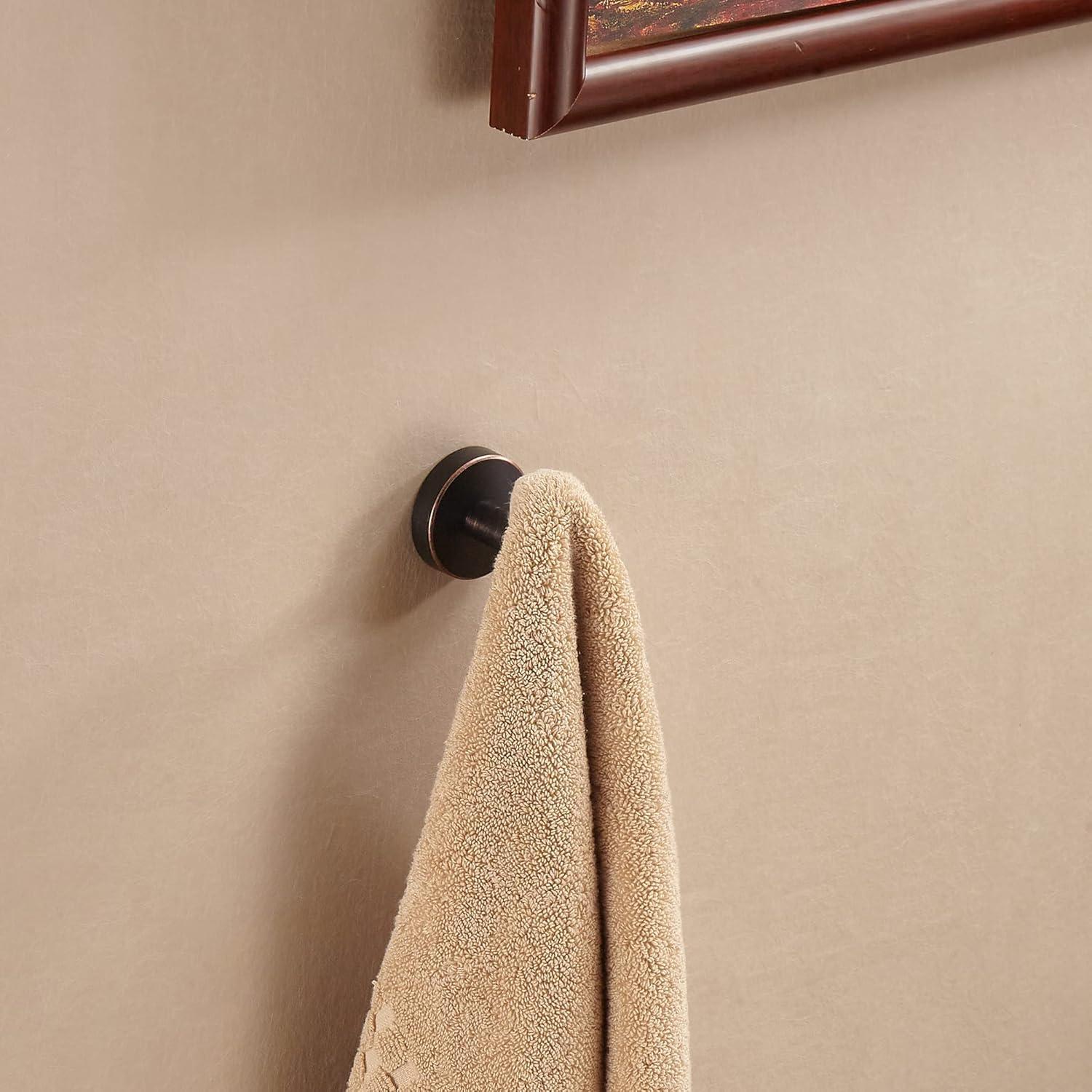 Oil Rubbed Bronze Wall Mounted J-Hook Set of 6