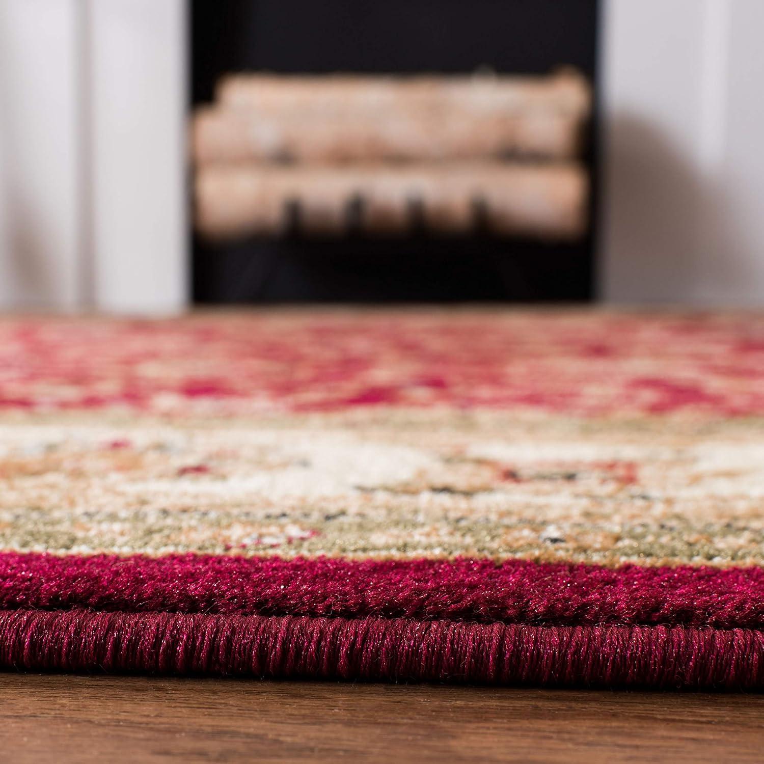 Lyndhurst LNH312 Power Loomed Area Rug - Red/Ivory - 11'x15' - Safavieh