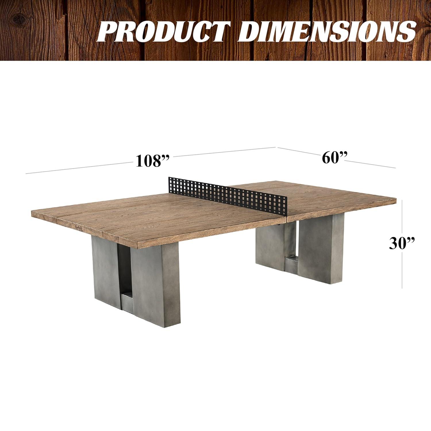 Barrington Table Tennis Multiple Style Ping Pong Tables with Metal Nets, Perfect for Family Game Rooms