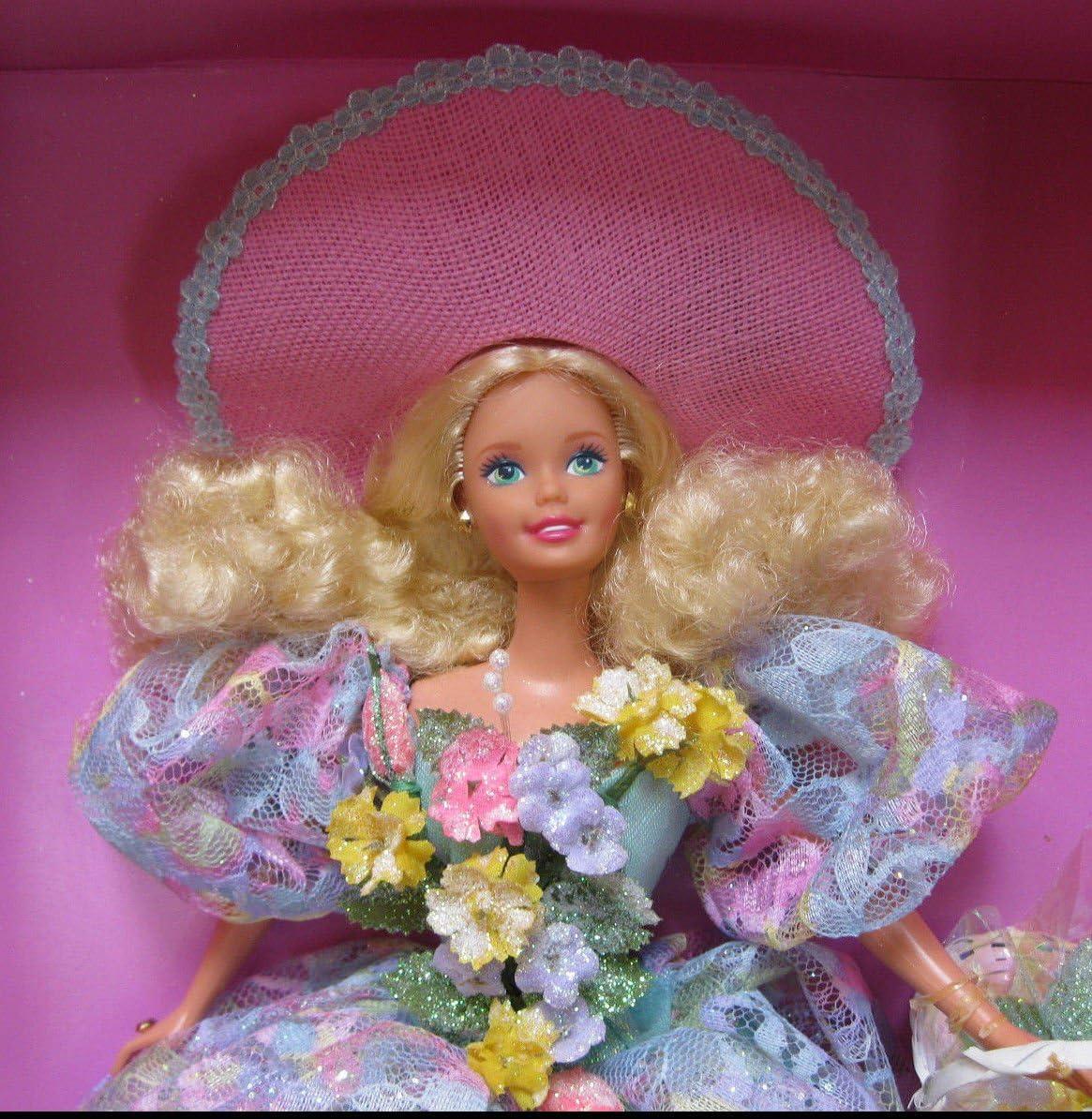 Limited Edition Spring Bouquet Barbie with Floral Dress