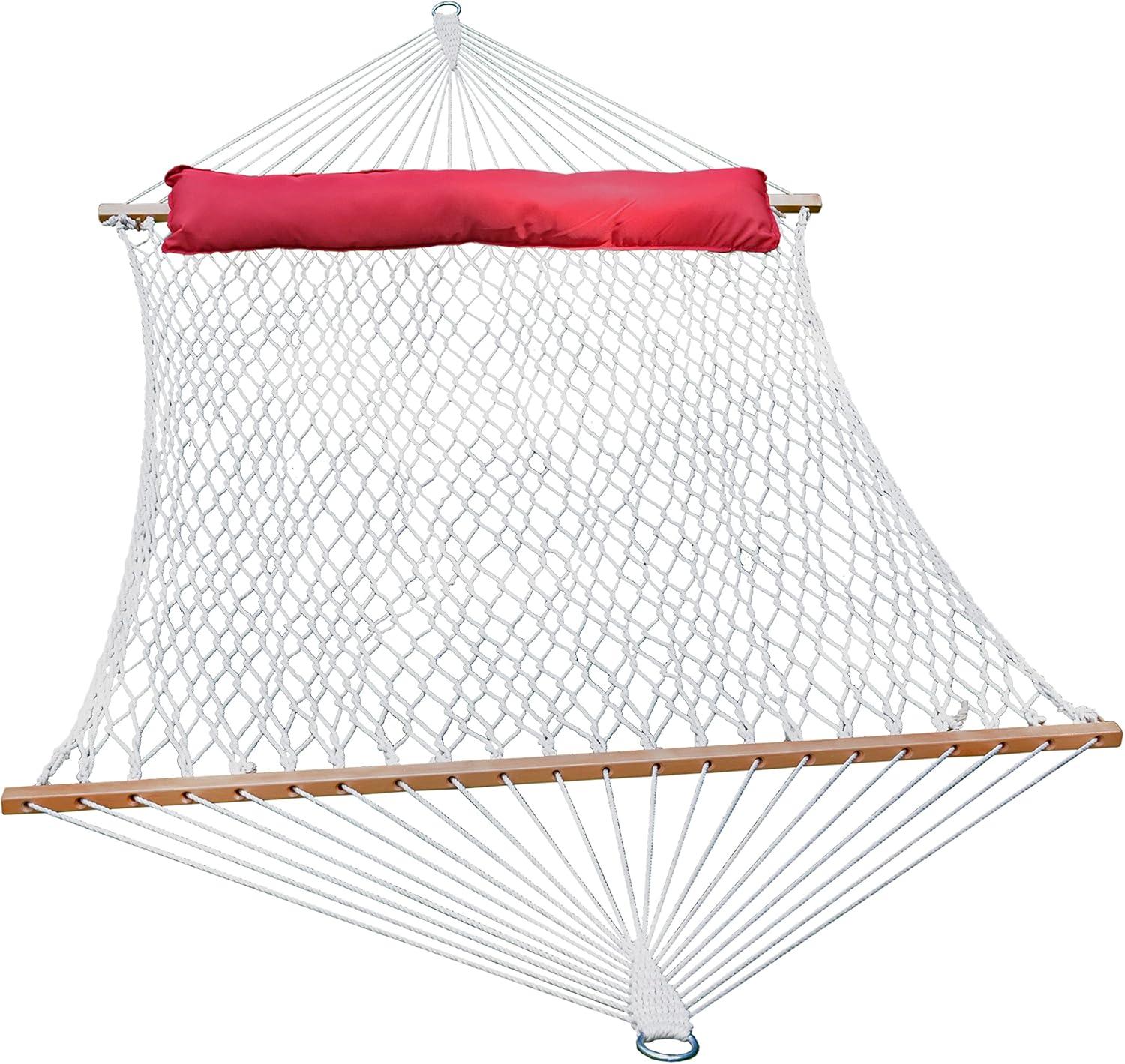 Algoma Net Company 13' Cotton Rope Hammock w/ Pillow