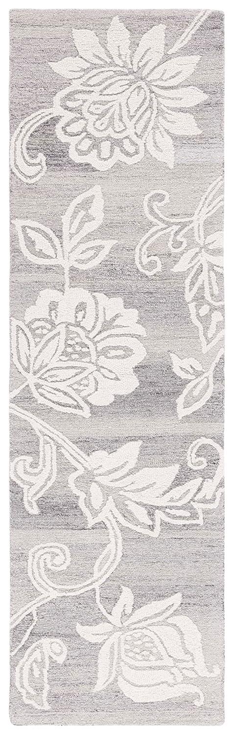 Jardin JAR731 Hand Tufted Runner Rug - Grey/Ivory - 2'3"x8' - Safavieh.
